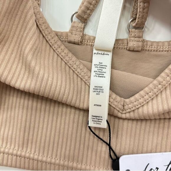 For Love and Lemons Tan Eva Crop Top Camisole XS - Picture 8 of 12
